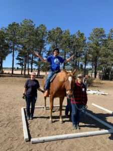 David and Gracie show off their wings